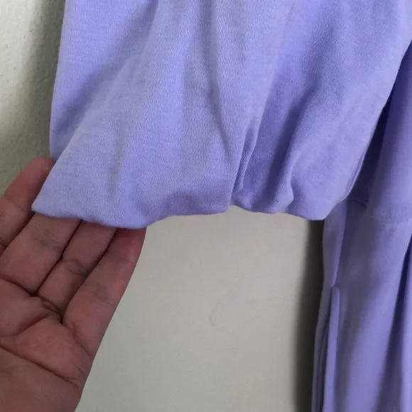 Cotton knit Dress. Cottagecore. Amazon Aware. XXL fits 1X. Plus size. Lavender. - Picture 5 of 8